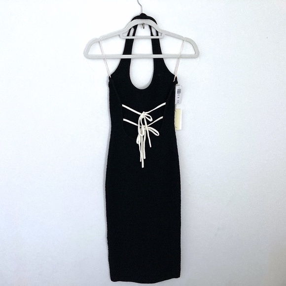 Wilfred Phair knit halter midi dress in BLACK - Picture 2 of 13